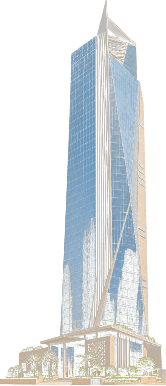 Modern Saudi commercial tower